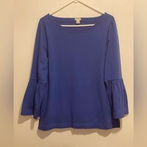 J. Crew belle sleeve shirt. Excellent condition